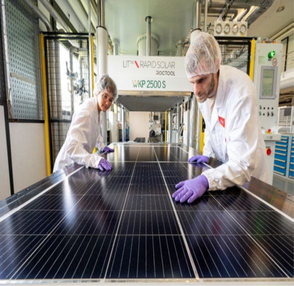 Innovative process for a new generation composite photovoltaic panel assembly 