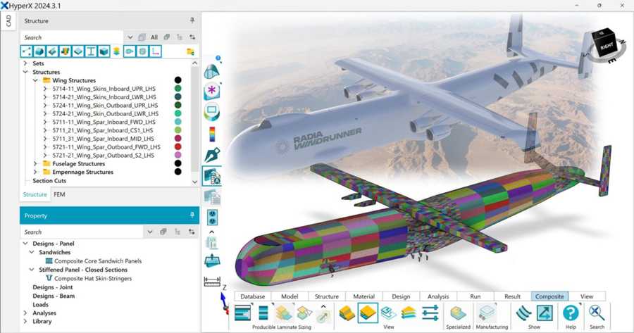 Radia, selects Collier Aerospace software for structural sizing for its largest aircraft